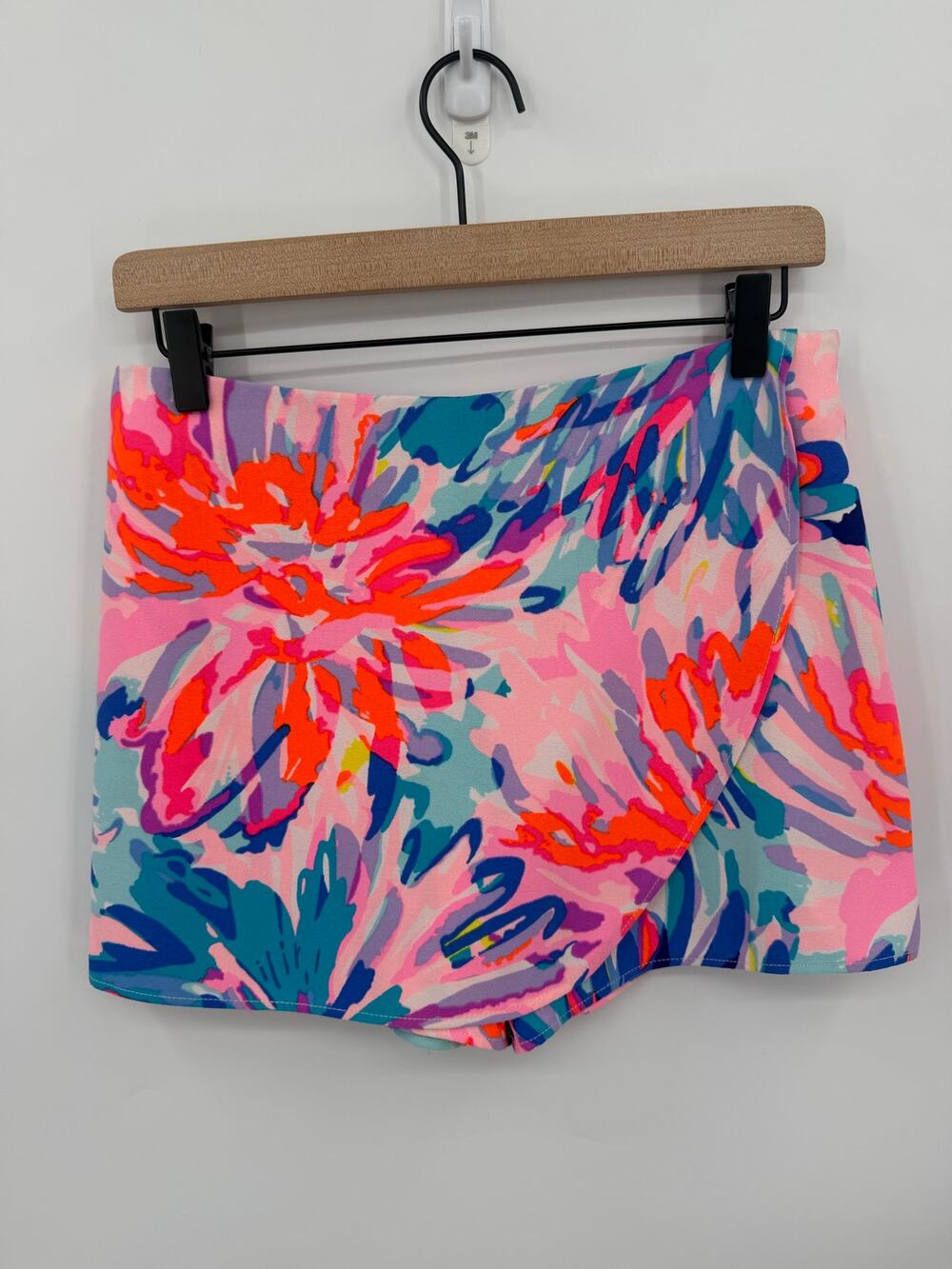 Lilly Pulitzer Veri Skort Off Topic Floral Pink Multicolor Size 2 Golf Resort